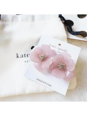 Kate Spade Slice Of Stone Flower Stud Earrings